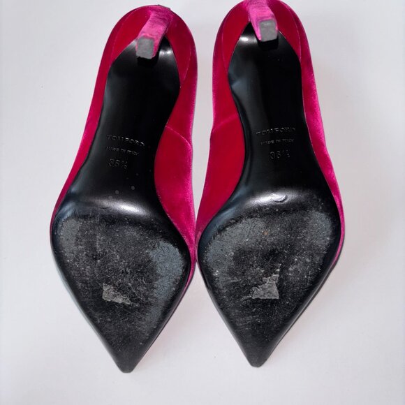 TOM FORD velvet heels, size 6.5. Full set in great condition - Picture 4 of 9